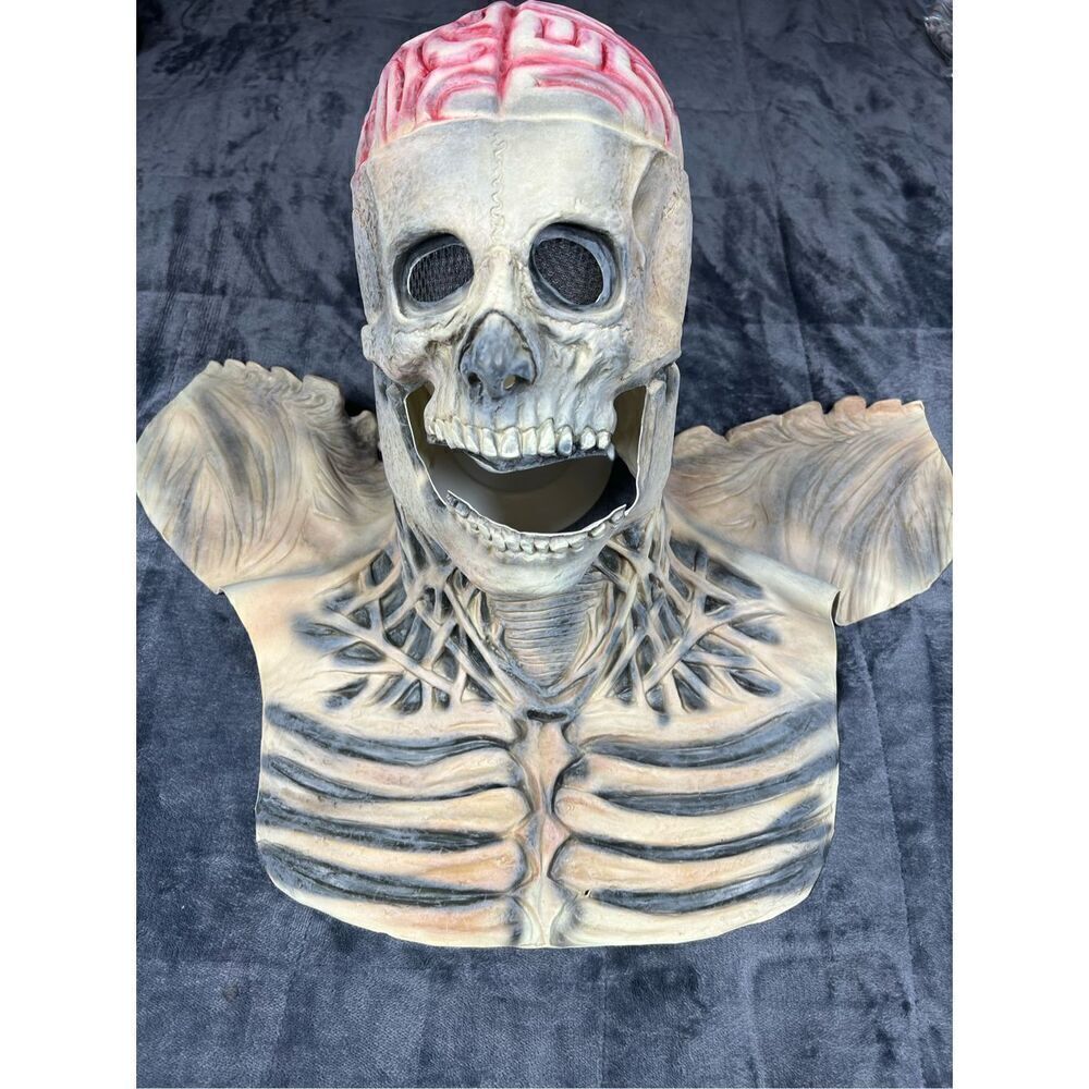 Halloween latex‎ mask skeleton ￼